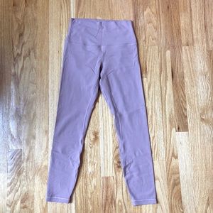 Lululemon Align 25” Leggings size 6 color is a pink/nude